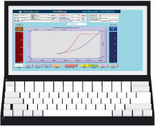 density measurement display laptop